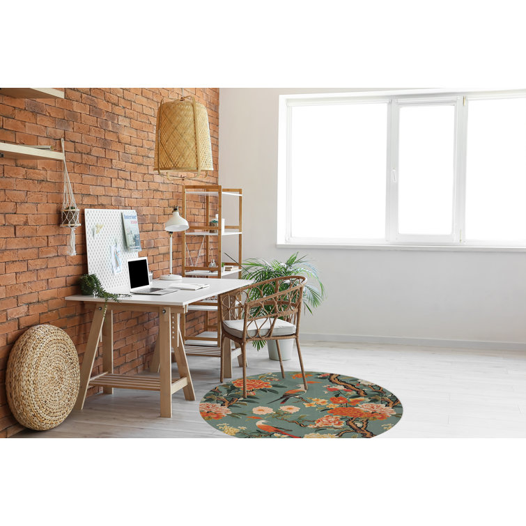 Kavka Cotton Aqua/Green/Blue/Orange Rug Wayfair Canada